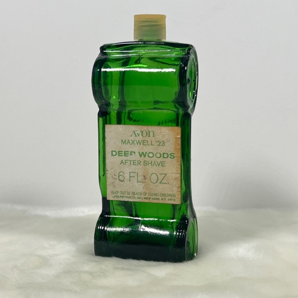 Avon Maxwell ’23 Deep Woods After Shave Green Glass Car Shaped Bottle Vintage - Picture 3 of 10